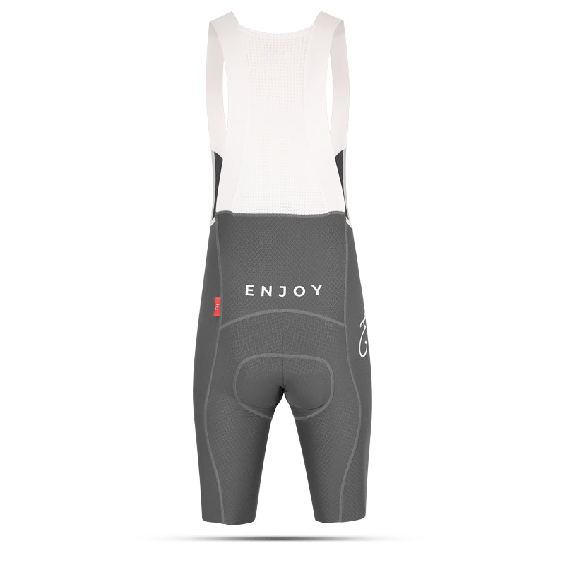 Enjoy Dark Grey Pro Tech Bib Shorts