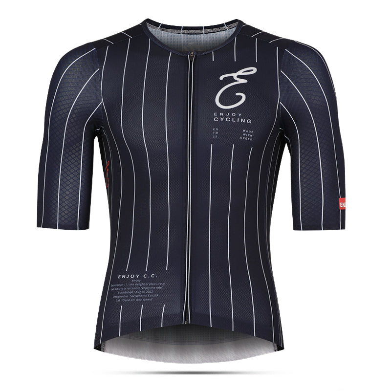 Enjoy Pinstripe Navy Endurance Jersey