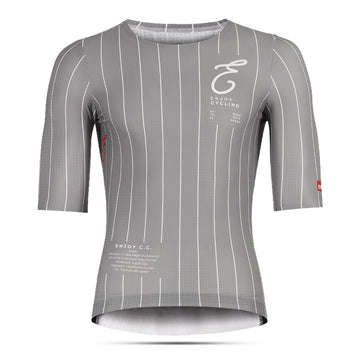 Enjoy Pinstripe Grey Endurance Jersey (Zipperless)