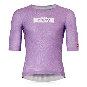 Enjoy Topo Purple Endurance Jersey (Zipperless)