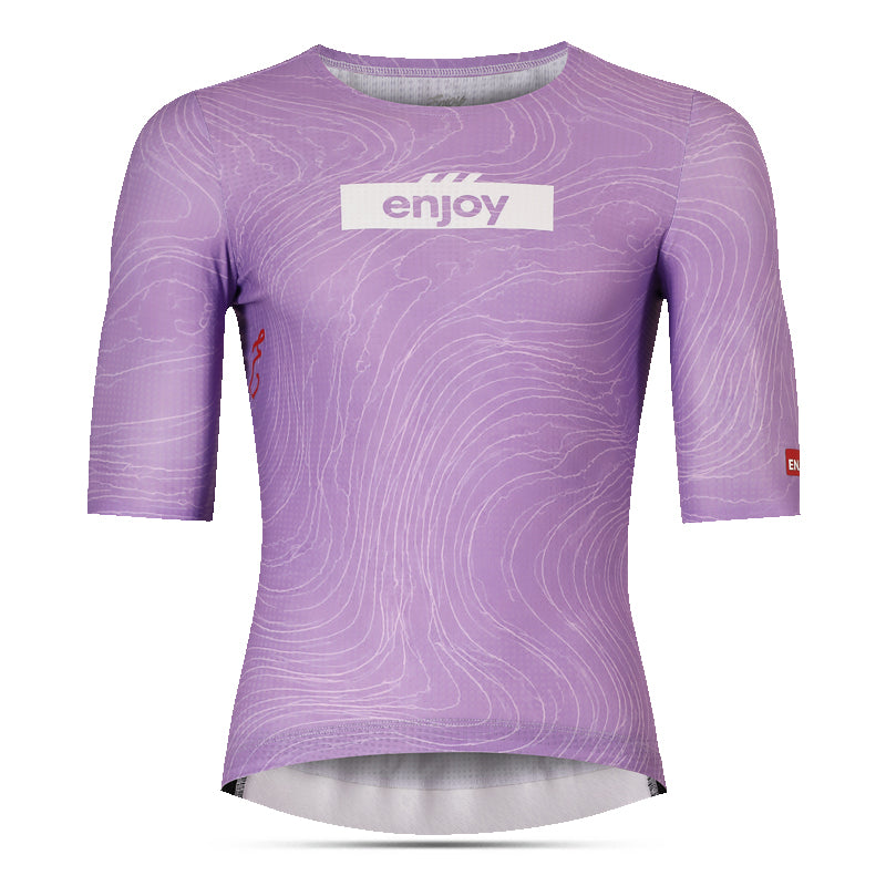 Enjoy Topo Purple Endurance Jersey (Zipperless)