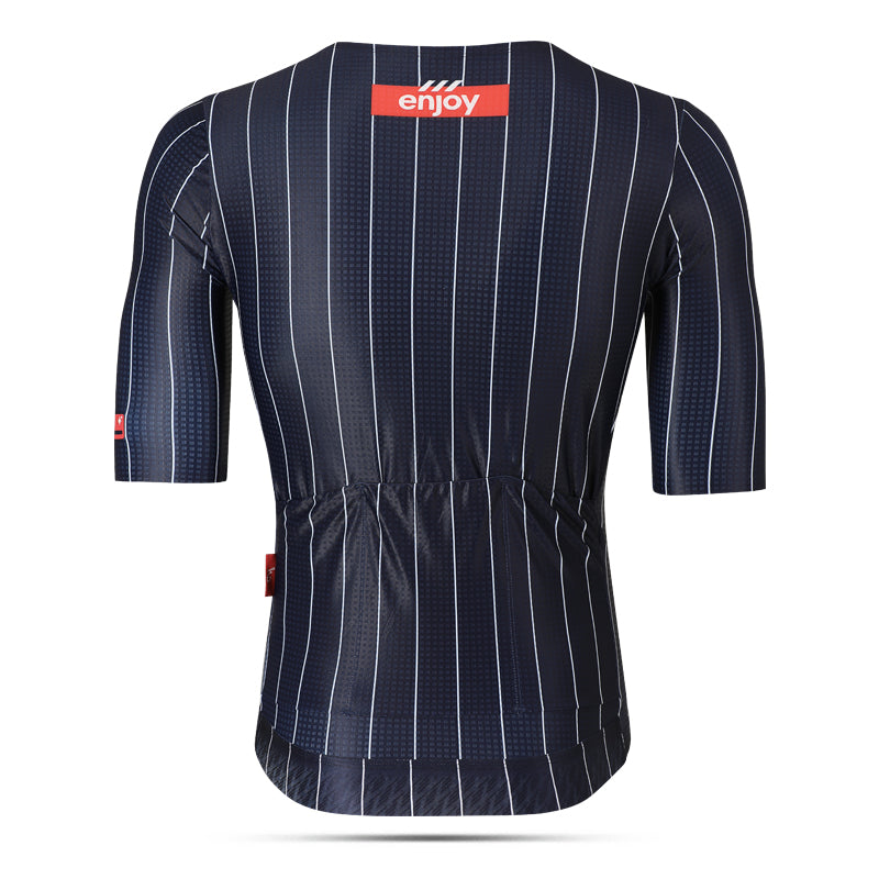 Enjoy Pinstripe Navy Endurance Jersey (Zipperless)
