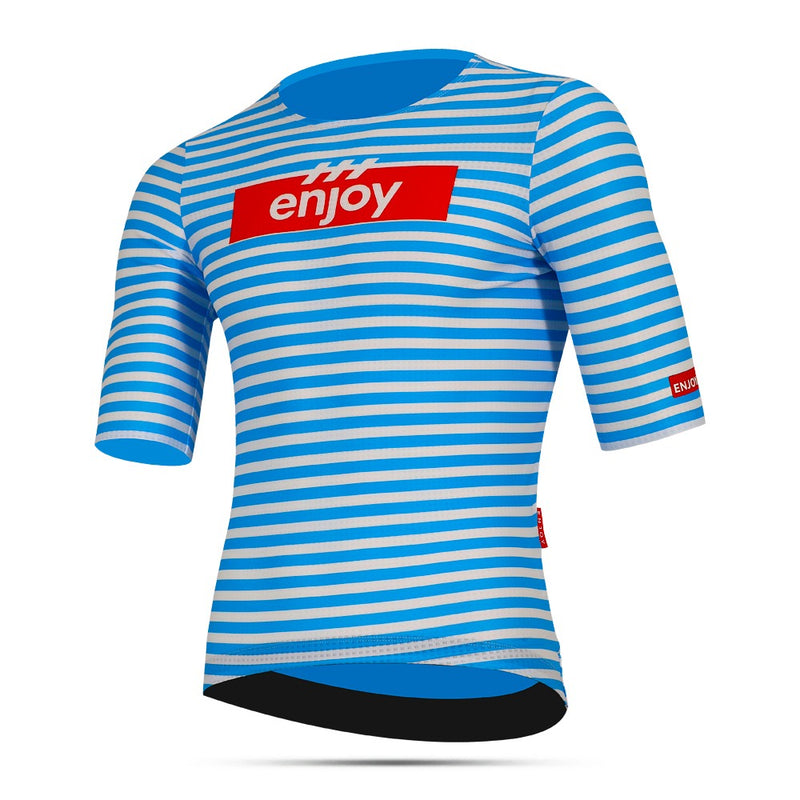Enjoy Zipperless Endurance Jersey - blue Stripe