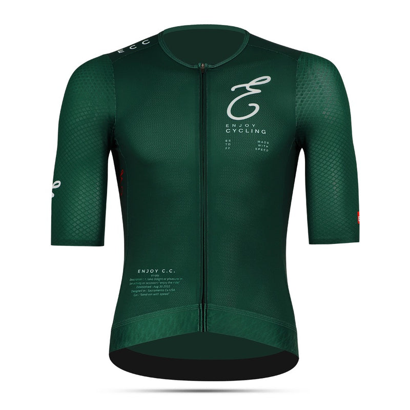 Enjoy Zipper Endurance Jersey - Em Green
