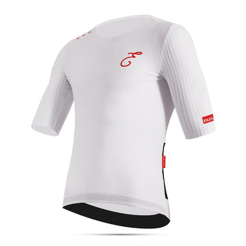Enjoy Zipperless Endurance Jersey Aero Sleeves - White
