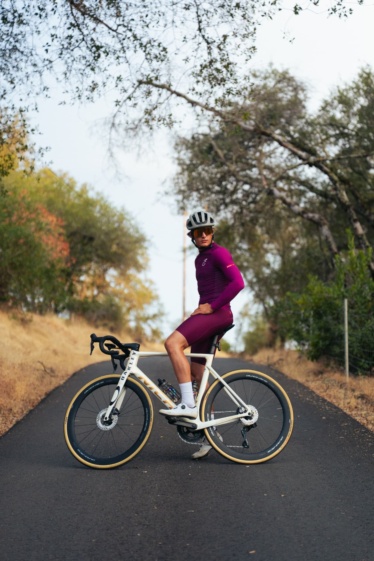 Rider in Enjoy kit.